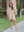 Make It Look Easy Half-Zip Stripe Dress, Taupe