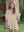 Make It Look Easy Half-Zip Stripe Dress, Taupe